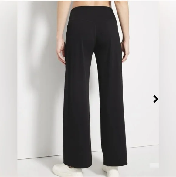 Soma 24/7 High Waist Wide Leg Max Coverage Knit Black Wide-Leg Pants - Picture 2 of 9